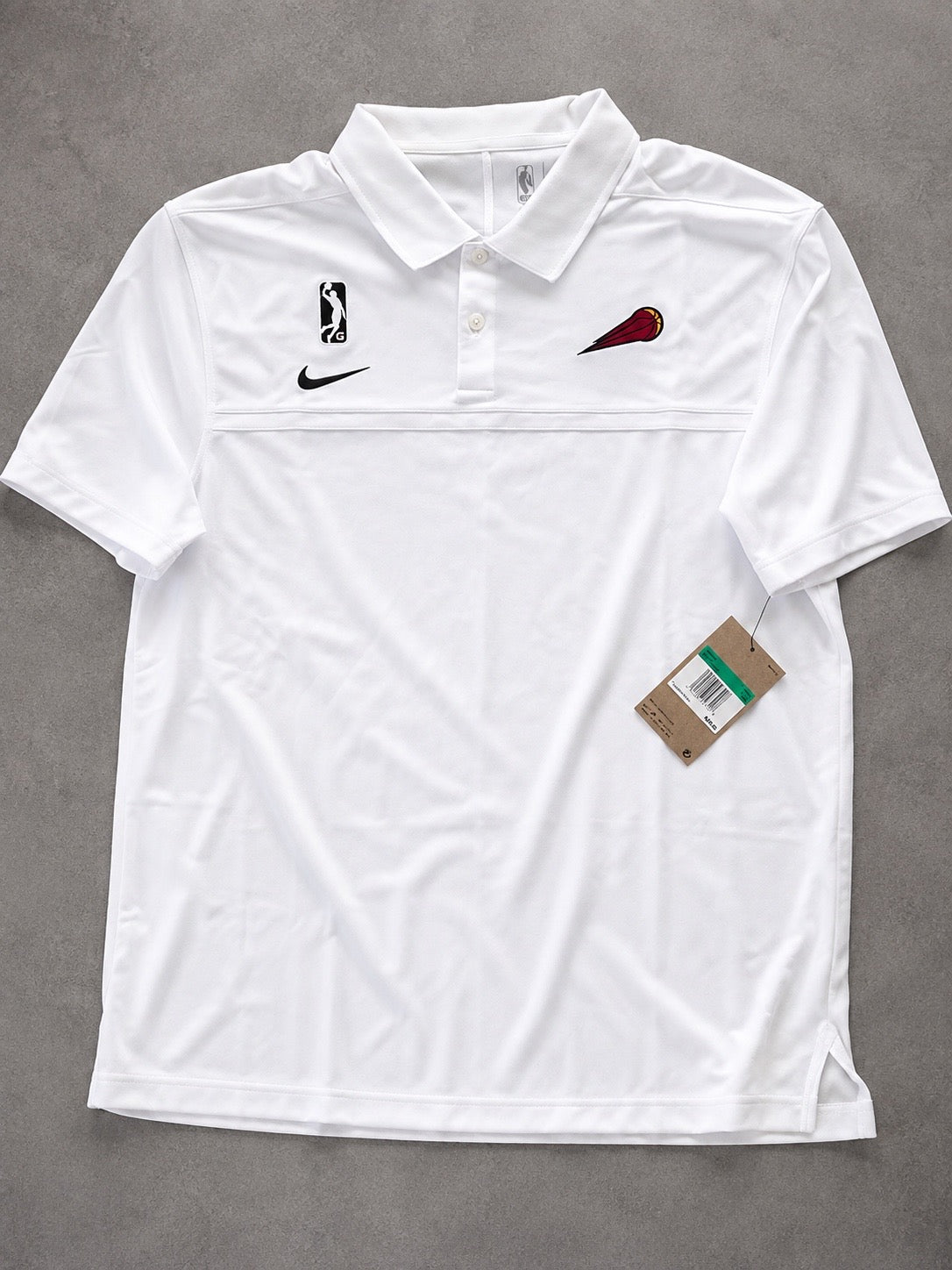 Nike Dri-FIT Basketball Performance Polo – White – XL
