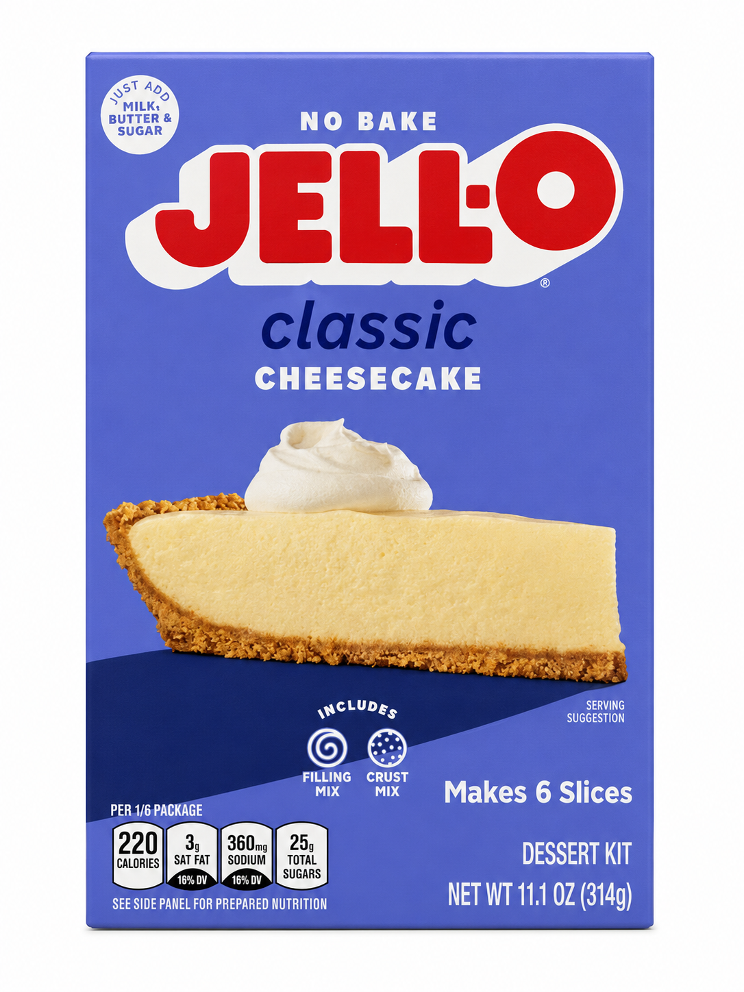 Jell-O No Bake Classic Cheesecake Dessert Kit – 11.1 oz