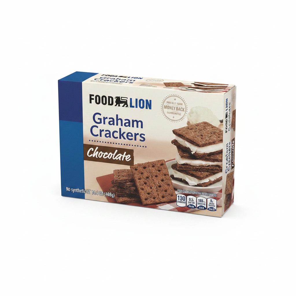 Food Lion Chocolate Graham Crackers 14.4 oz box