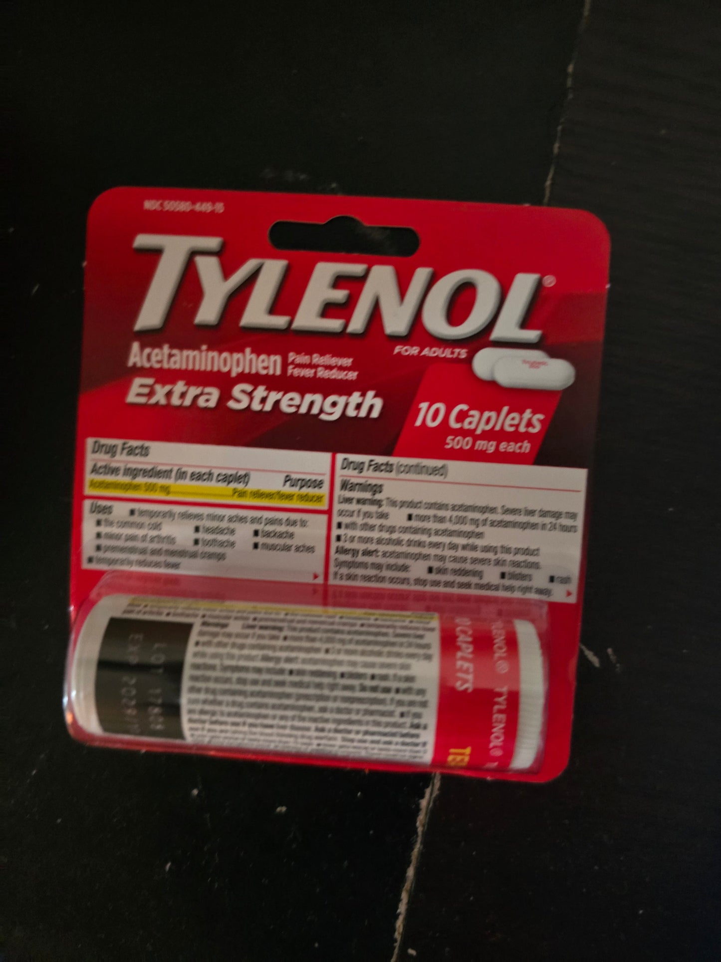Tylenol Extra Strength Acetaminophen – 10 Caplets