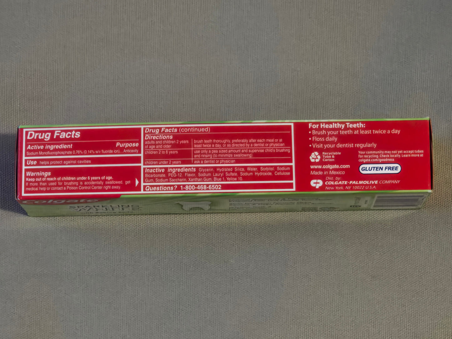 Colgate Sparkling White Mint Zing Toothpaste – 4 oz