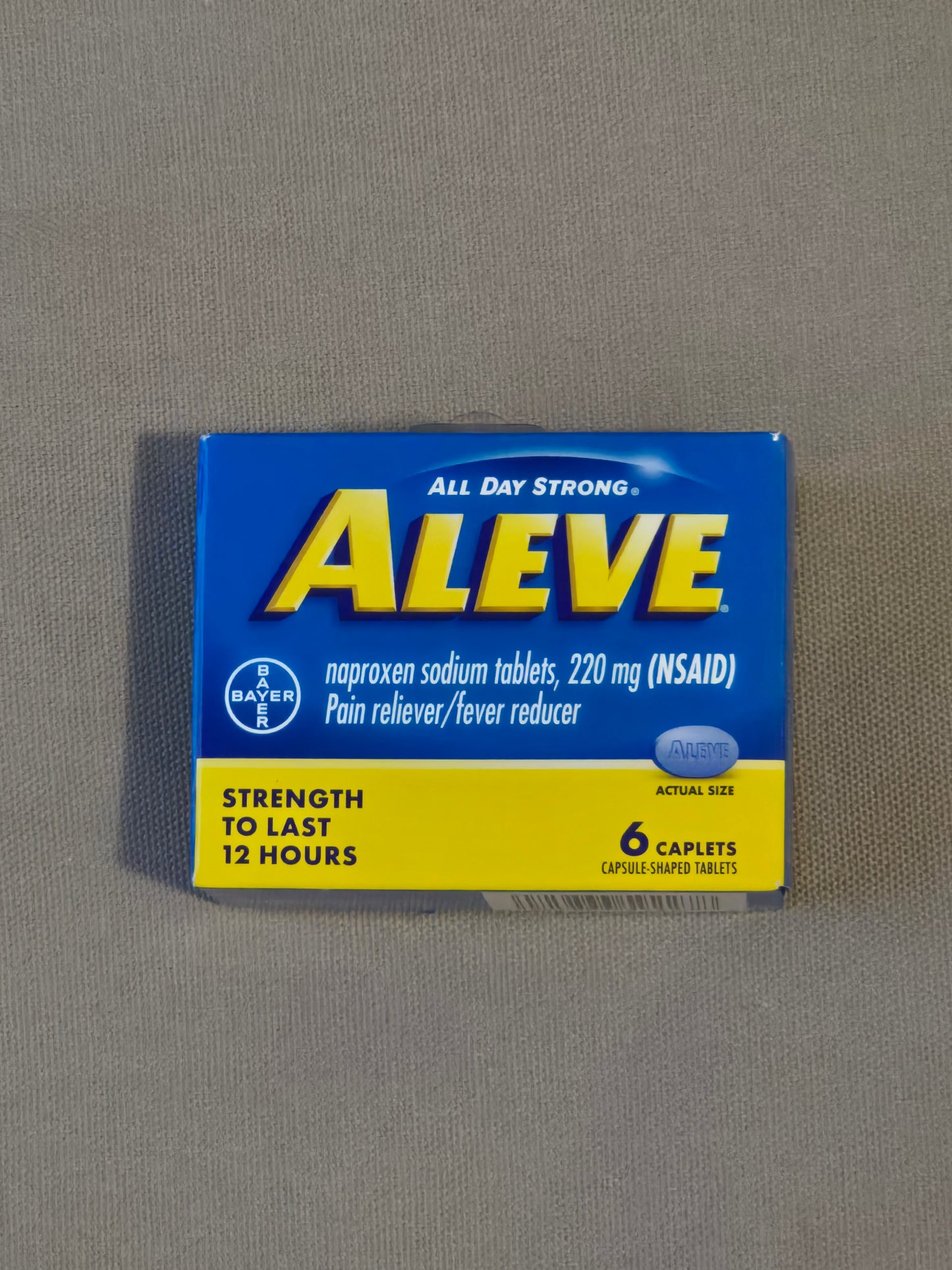 Aleve® Pain Reliever & Fever Reducer – 220 mg, 6 Caplets