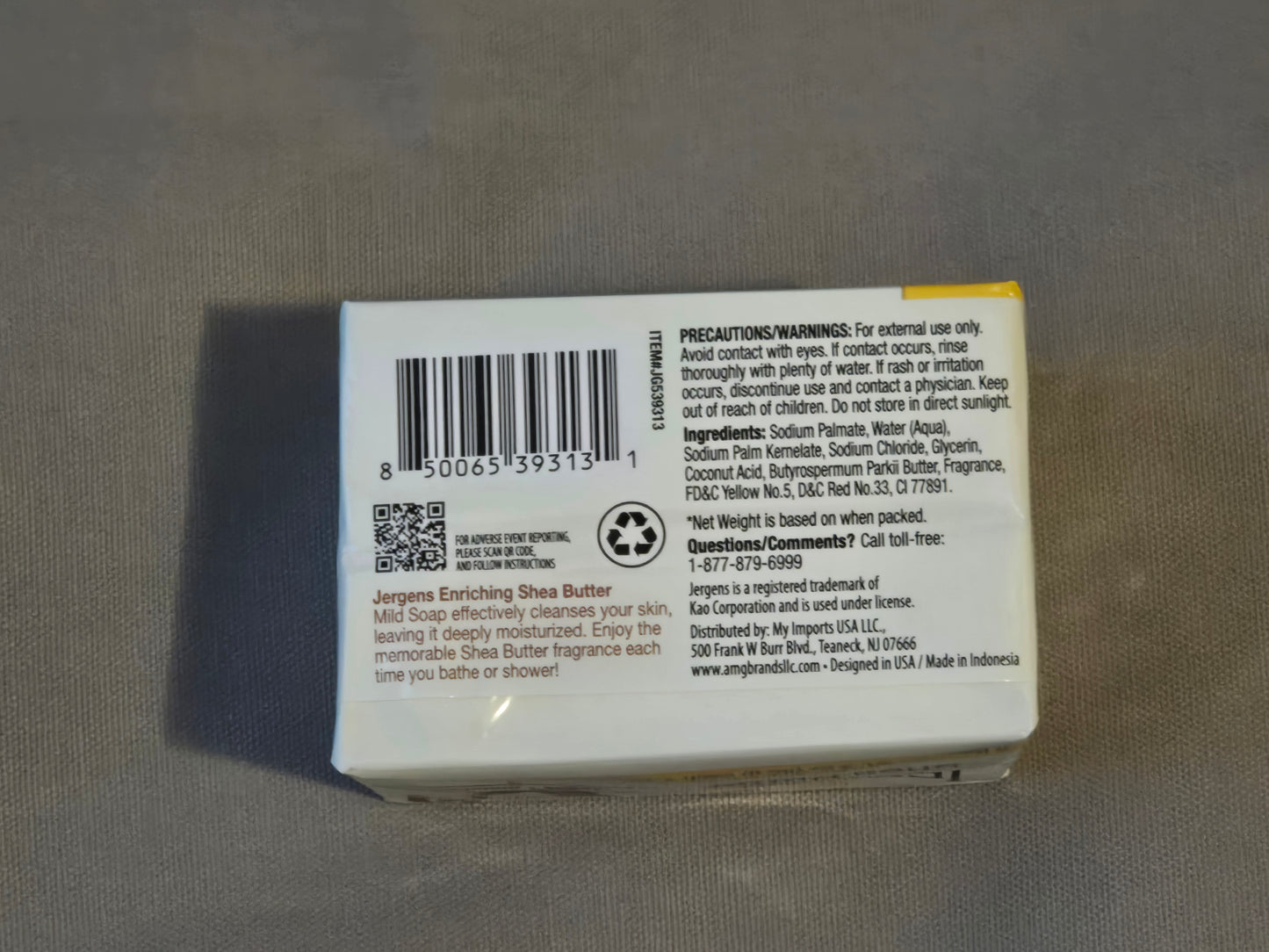 Jergens Mild Soap – Enriching Shea Butter, 2 Bars (6 oz Total)