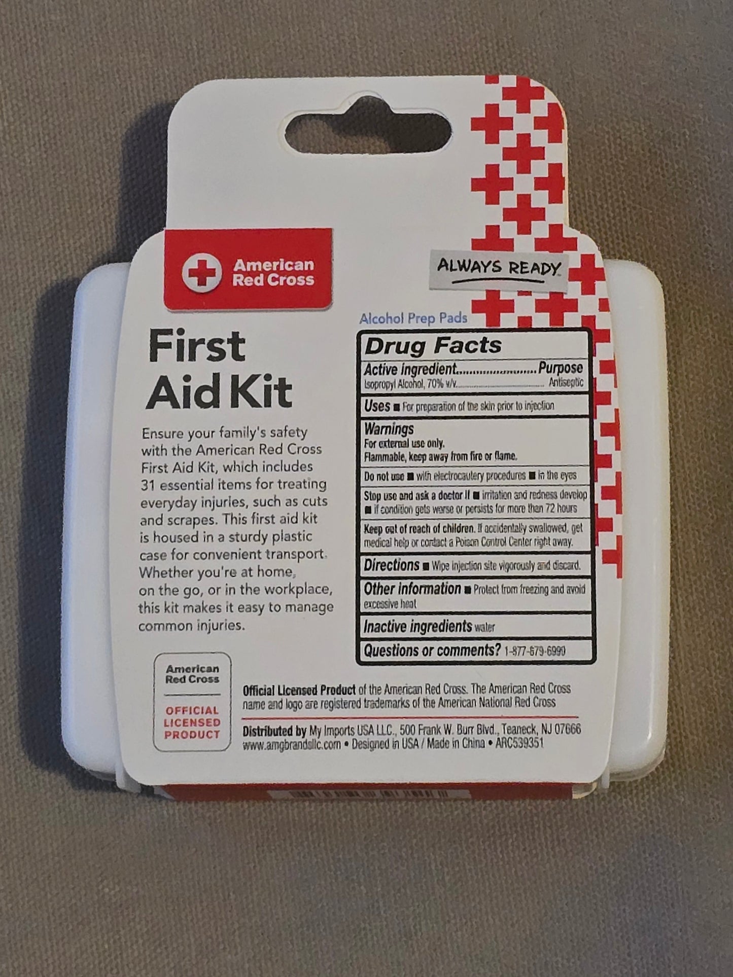 American Red Cross First Aid Kit – 31 Piece