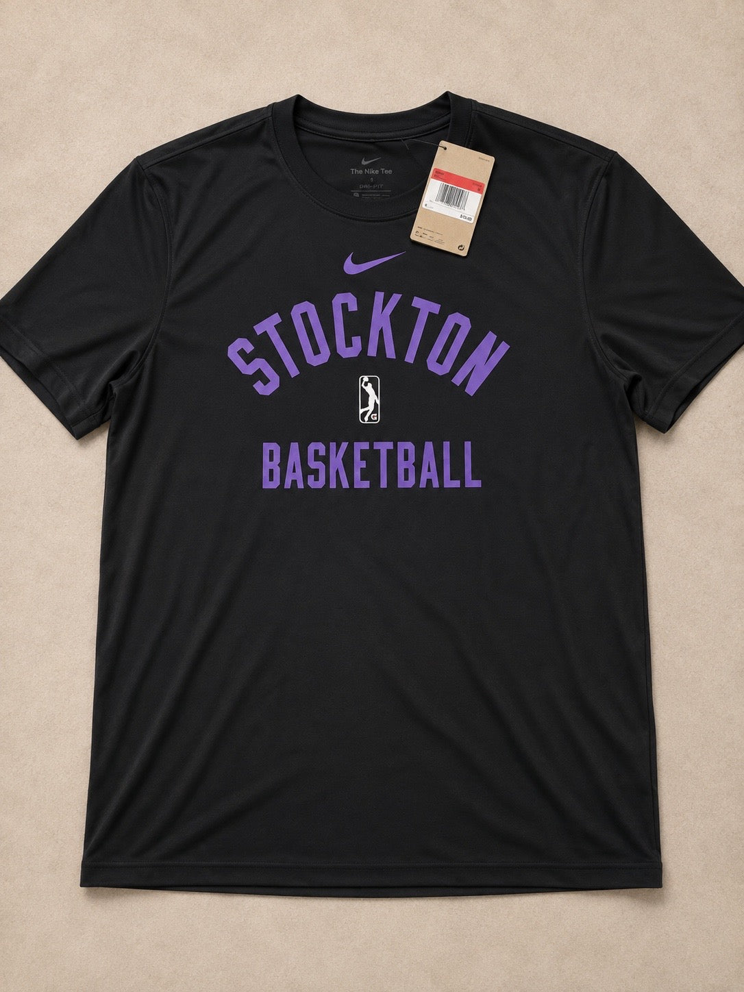 Nike Dri-FIT Stockton Basketball Performance T-Shirt – Black – Large