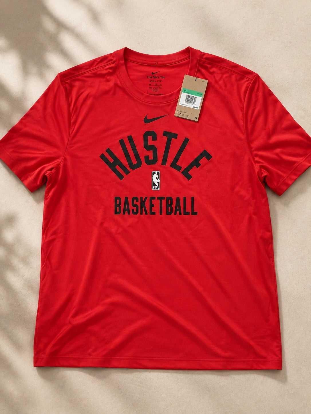 Nike Dri-FIT Hustle Basketball Performance T-Shirt – Red – XL