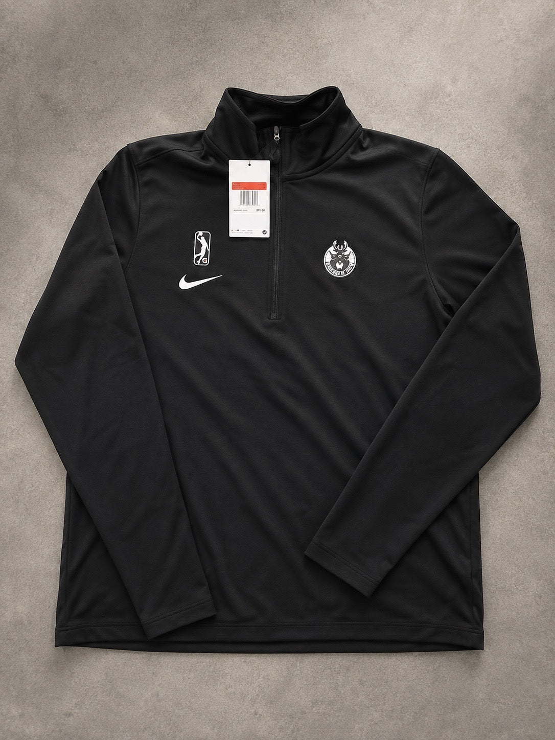 Nike Dri-FIT Quarter-Zip Performance Pullover – Black – Large