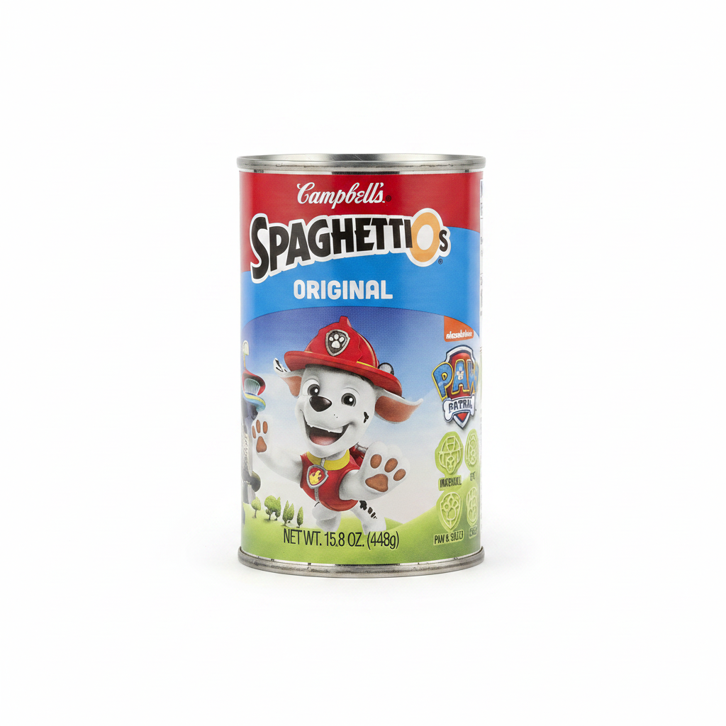 Campbell's SpaghettiOs Paw Patrol Clean Product Photo