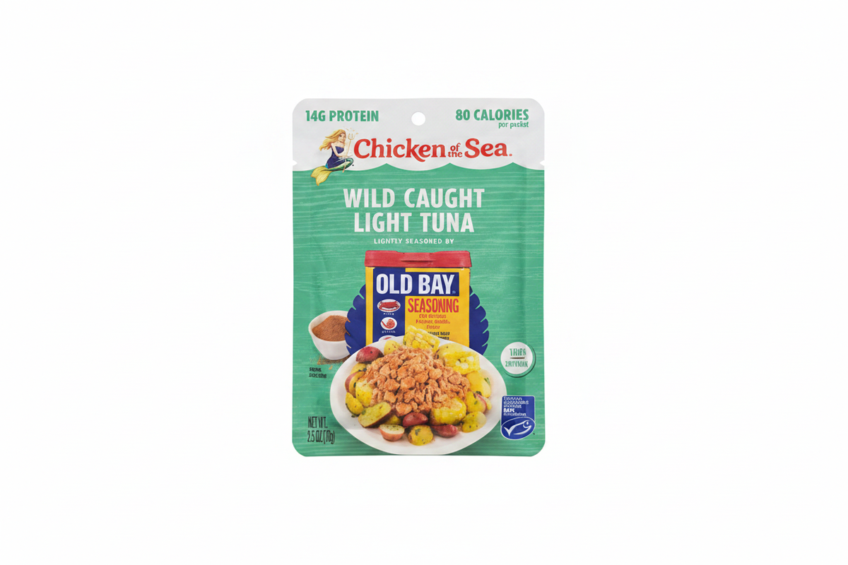 Chicken of the Sea Wild Caught Light Tuna Old Bay Clean Product Photo