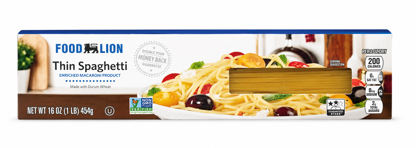 Food Lion Thin Spaghetti – 16 oz