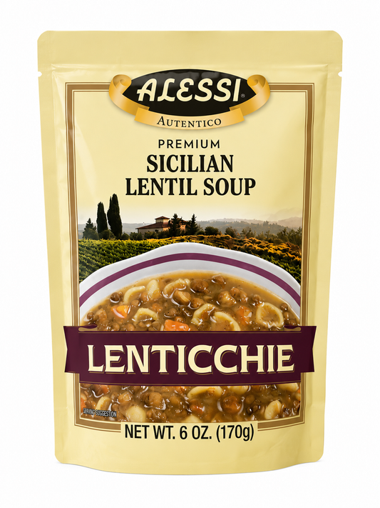 Alessi Premium Sicilian Lentil Soup – 6 oz