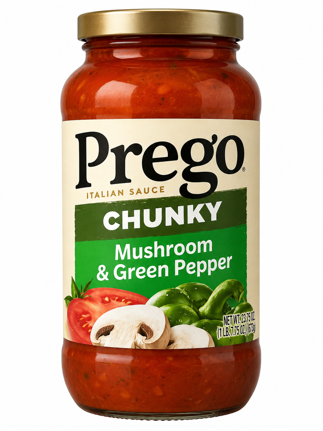 Prego Chunky Mushroom & Green Pepper Italian Sauce – 24 oz