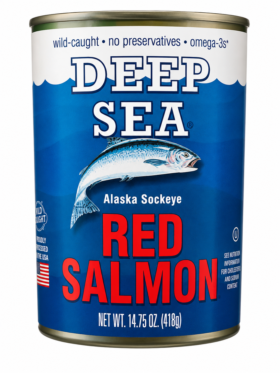 Deep Sea Alaska Sockeye Red Salmon – 14.75 oz