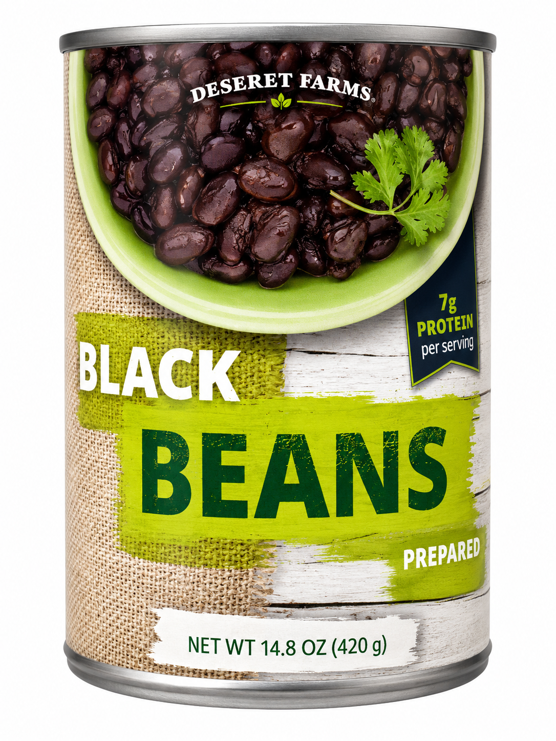 Deseret Farms Black Beans – 14.8 oz