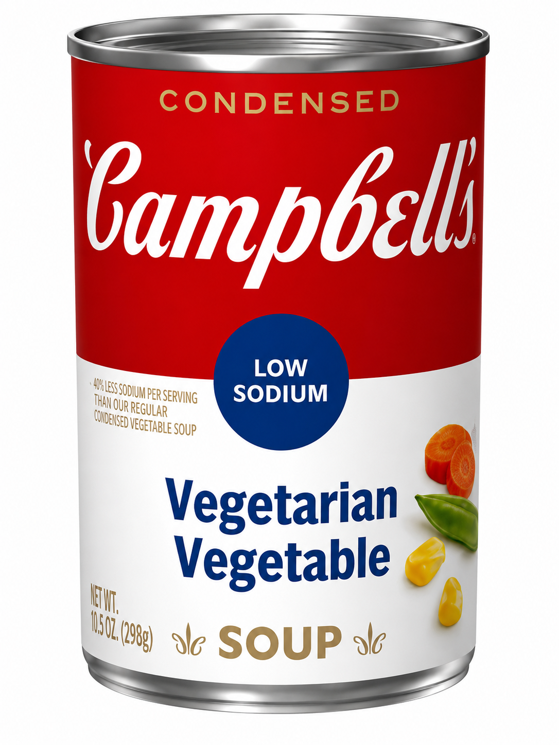 Campbell's Low Sodium Vegetarian Vegetable Soup – 10.5 oz