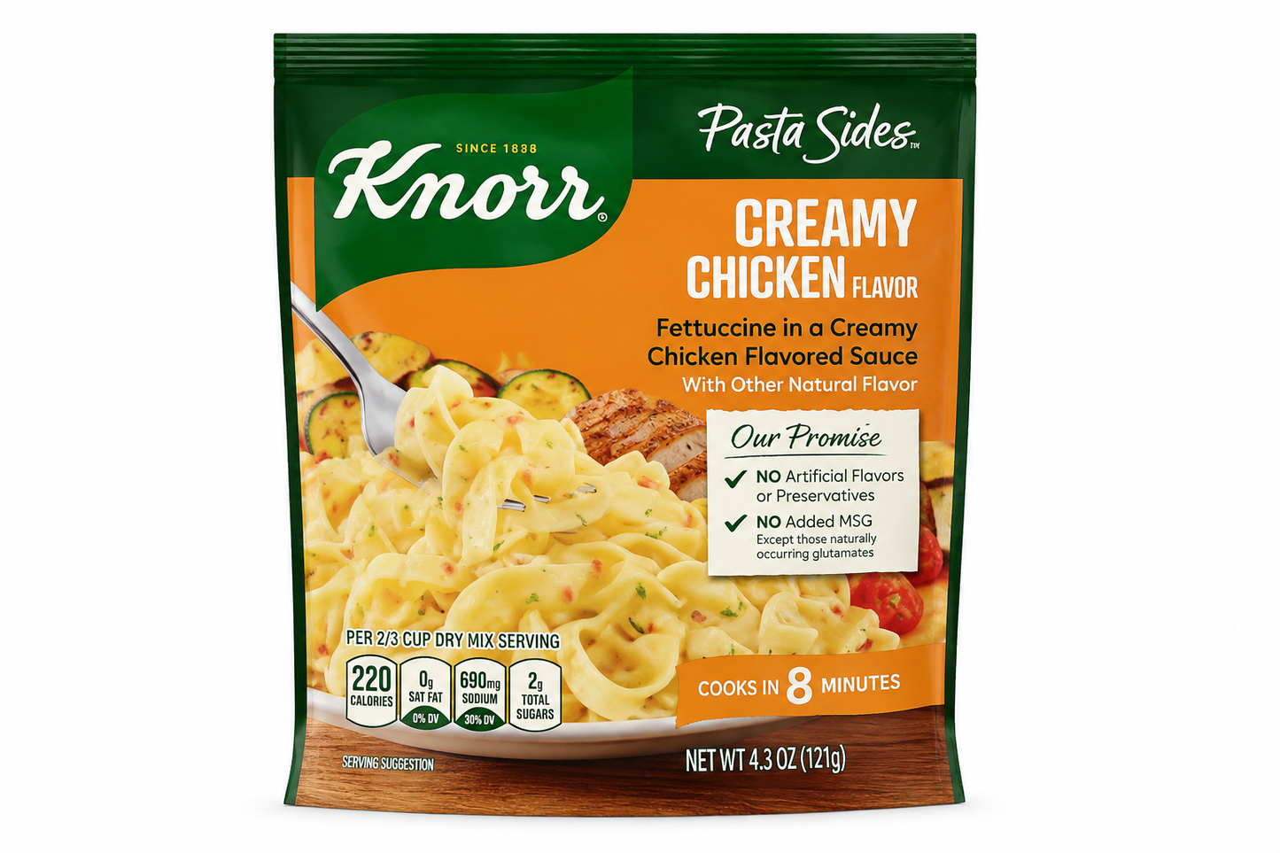 Knorr Pasta Sides Creamy Chicken Fettuccine – 4.2 oz