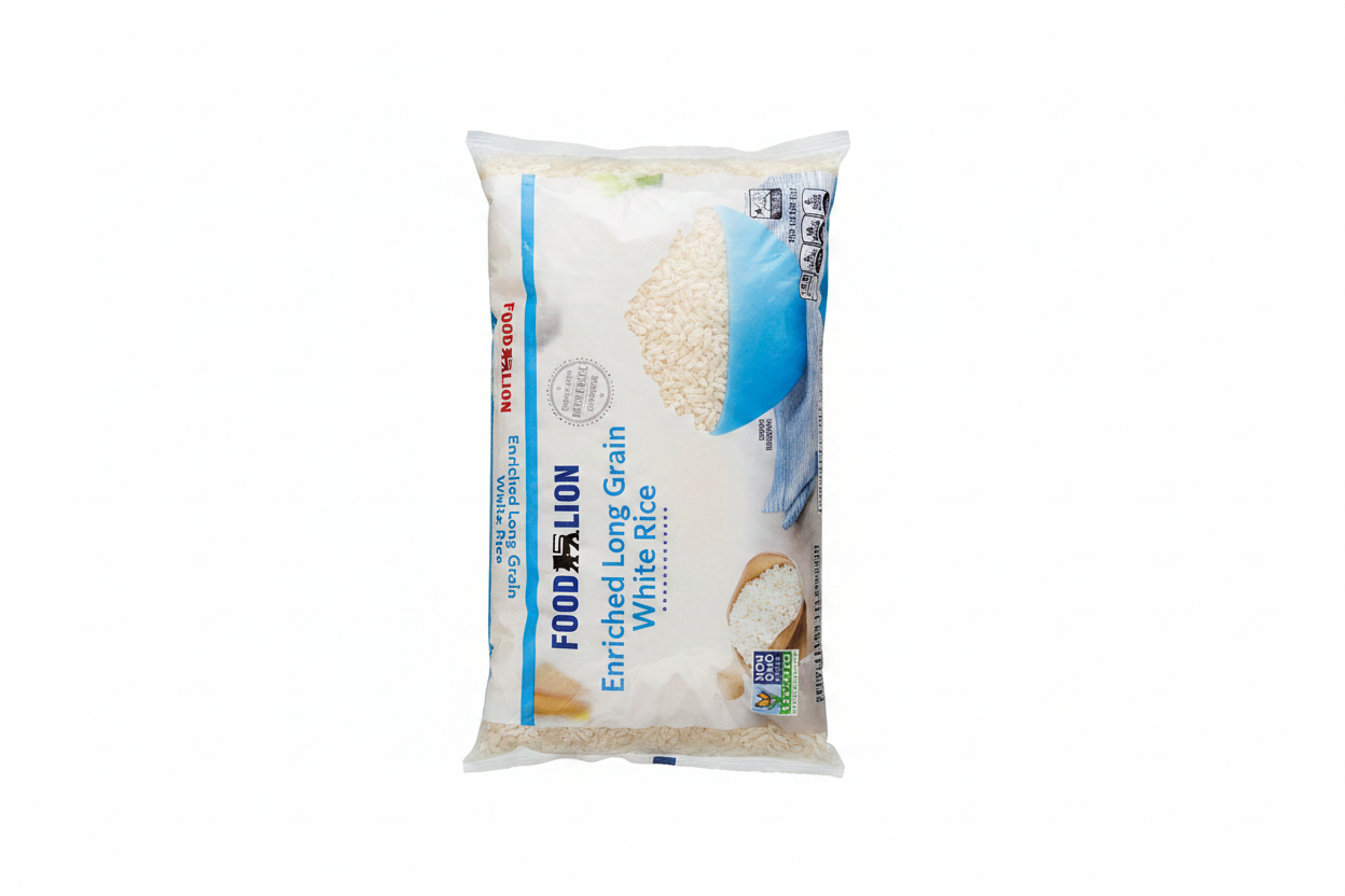 Food Lion Enriched Long Grain White Rice Clean Product Photo